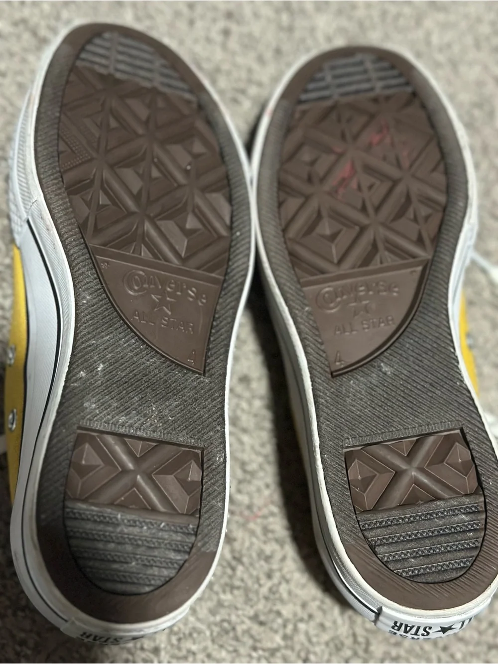 Converse Chuck Taylor All Star Low Top Sneakers in Yellow and White